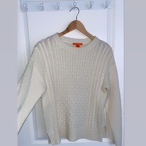 Textured Cream Coloured Knit Sweater